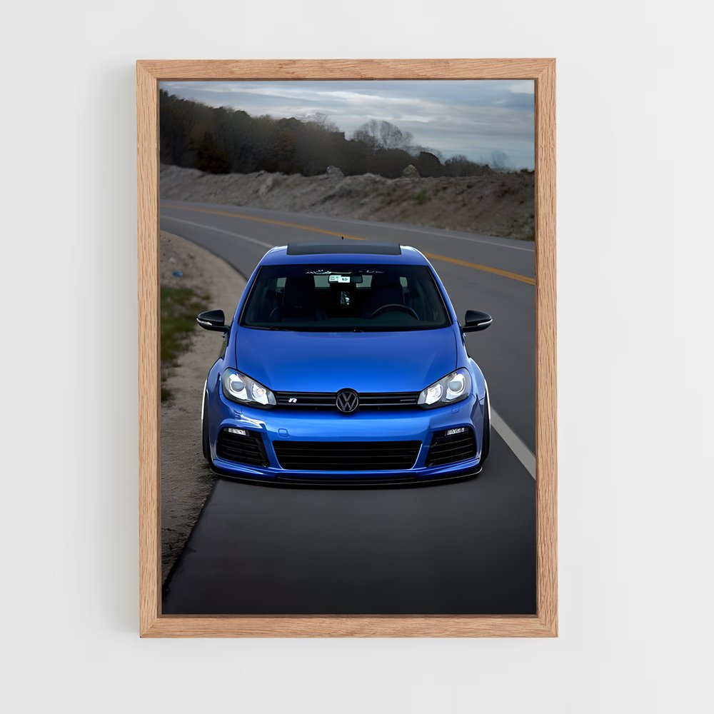 Poster Road Trip Blue – affiche Volkswagen (vue 4)